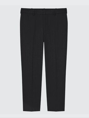 Uniqlo Men"s Smart 2-Way Stretch Solid Ankle Black Pants Size Small 27-30 Inches